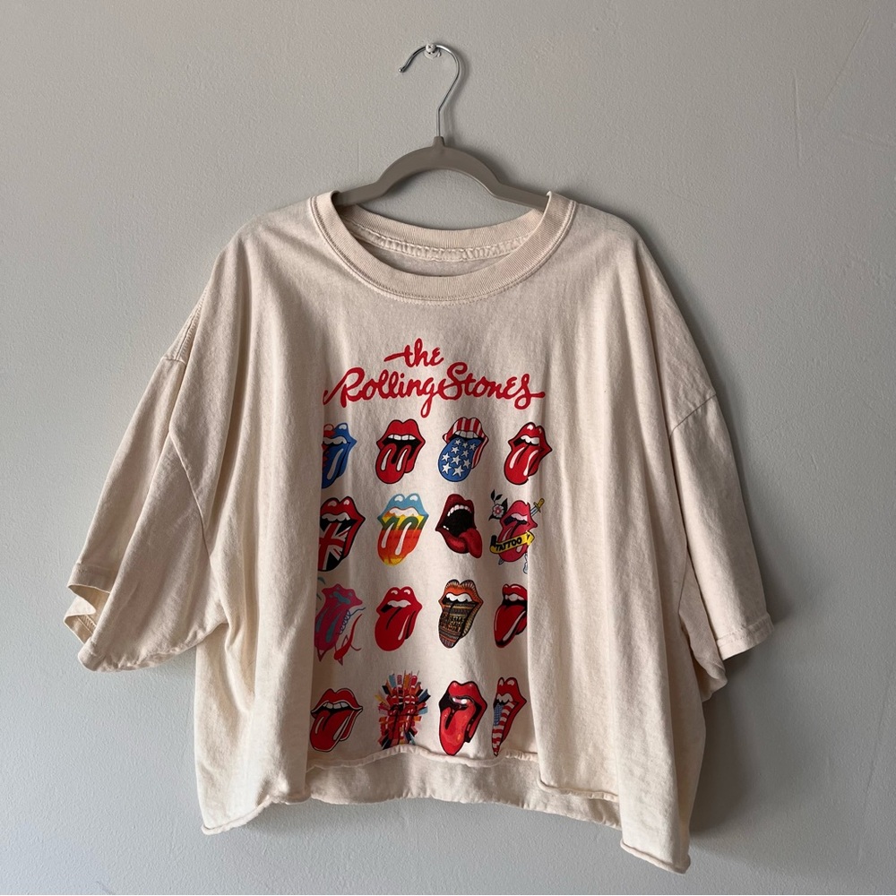The Rolling Stones crop top